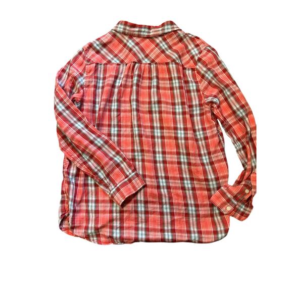 Levi’s Women’s‎ Plus Size Large Pink Plaid Flannel Western Shirt - Picture 3 of 9